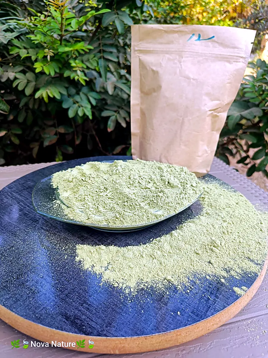 Milled green powder